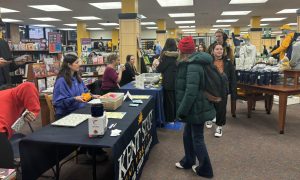 Students walked around the De-Stress Fest to visit the several booths set up.