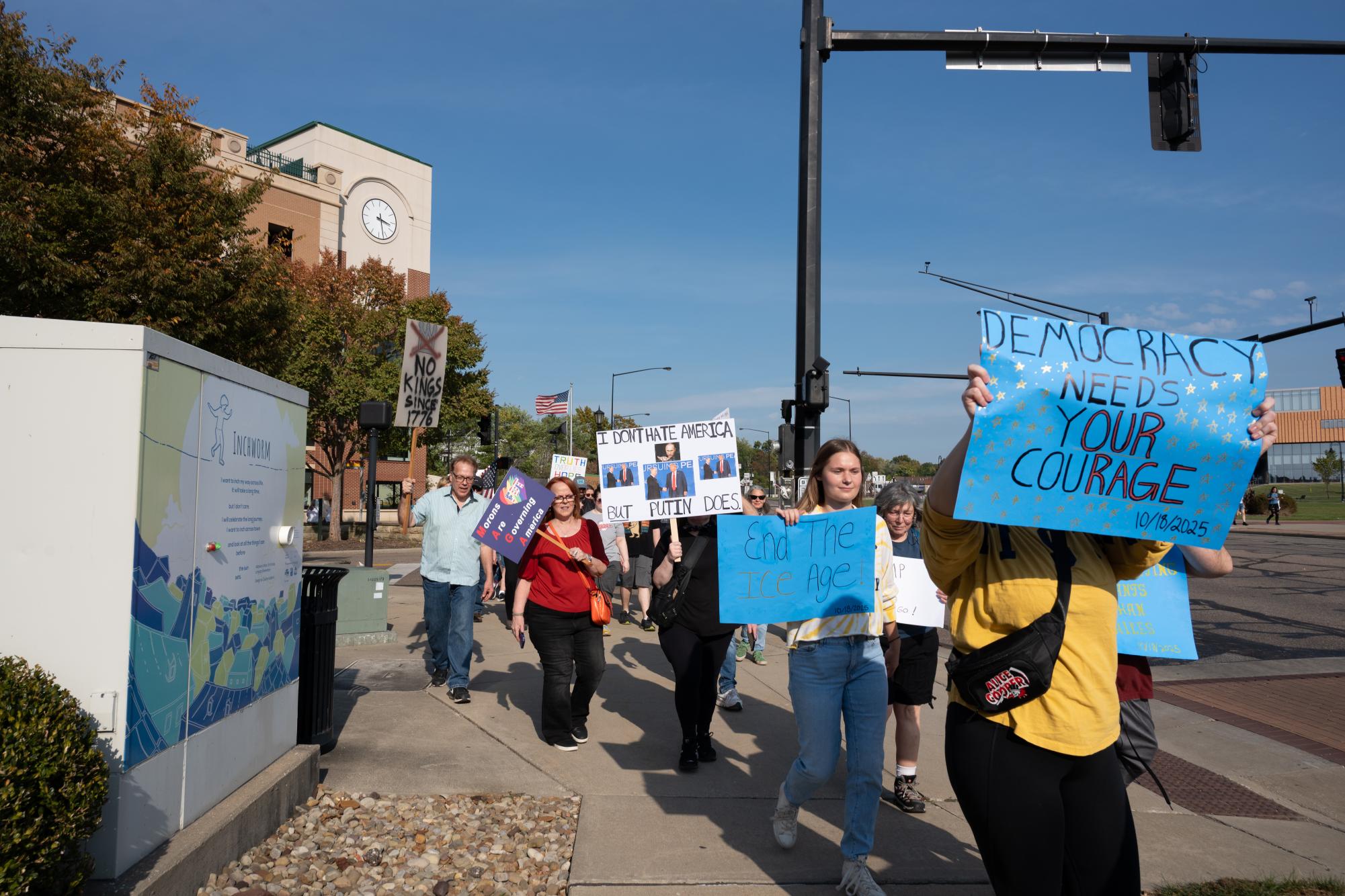 PHOTO GALLERY: Kent community comes together for No Kings protest