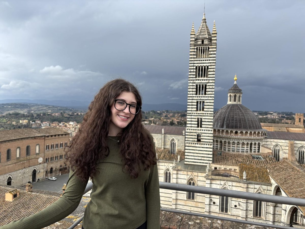 Olivia Montgomery in Sienna, Italy on Jan. 31, 2025. 