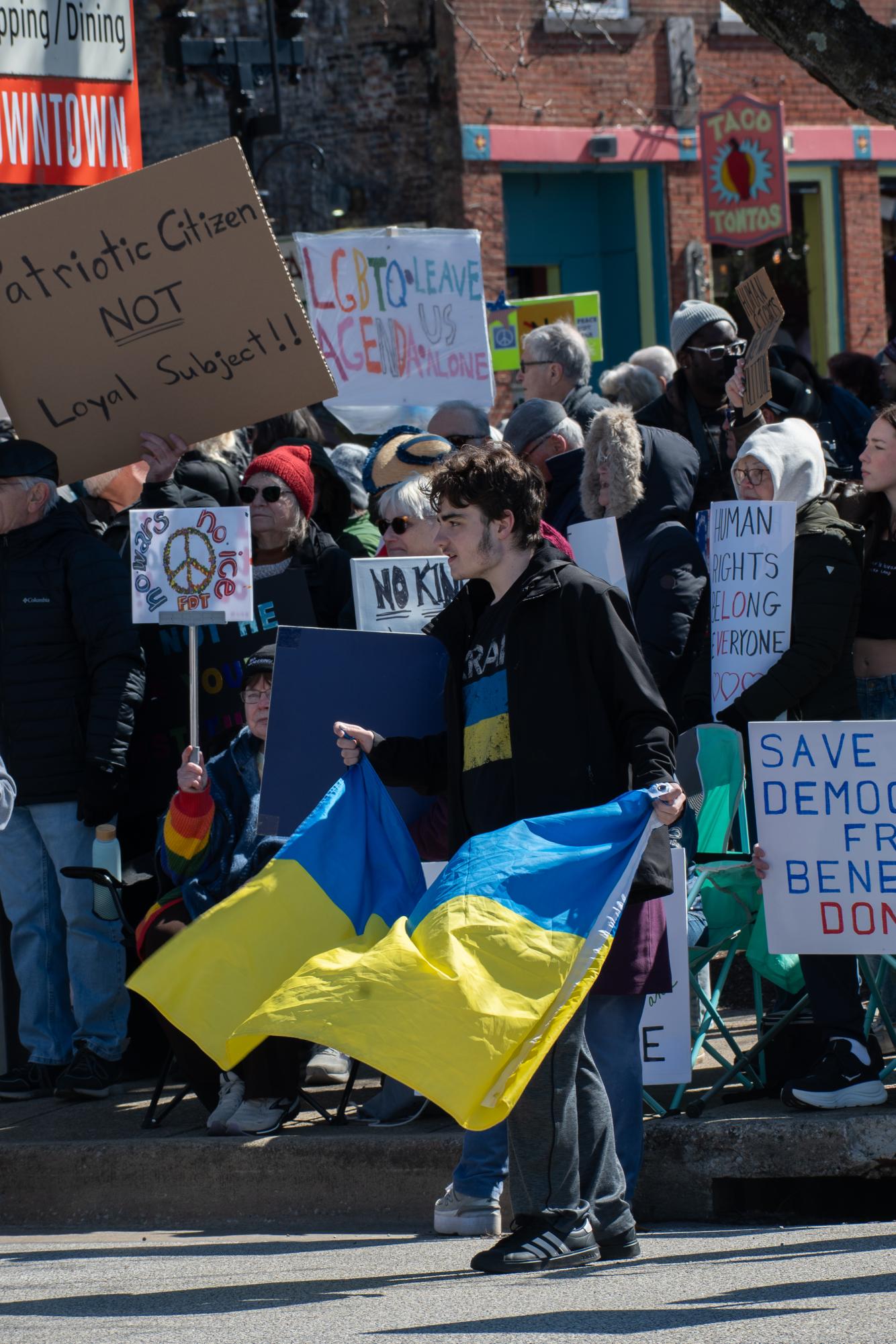 Photo Gallery: Kent 'No Kings' Protestors Show off Anti-Authoritarian Messages